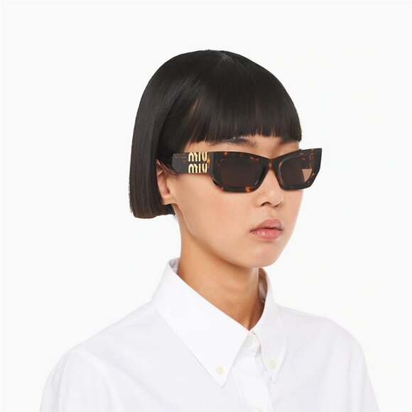 Miu Miu MU09WS VAU06B GLIMPSE BRAND NEW Sunglasses Honey Havana Brown Women main image 10